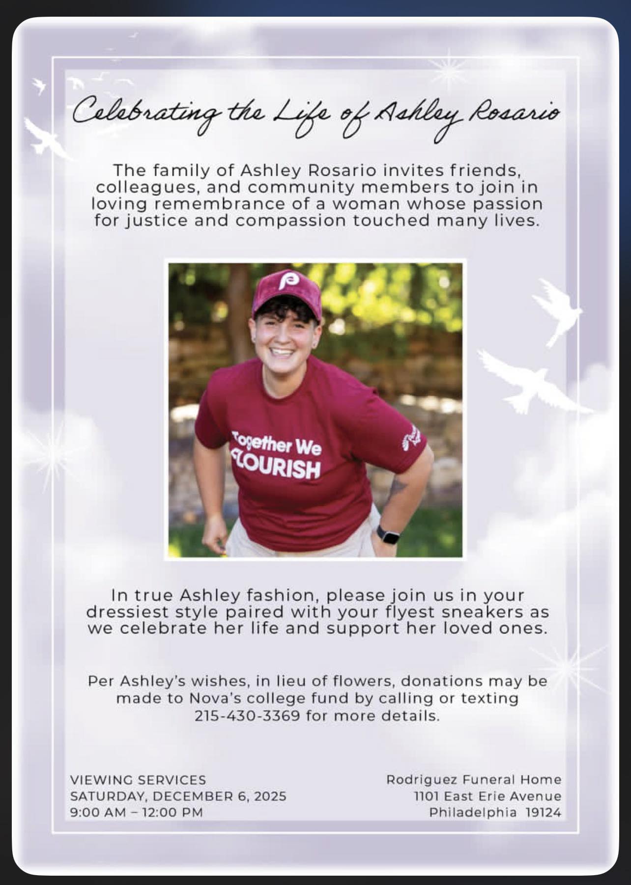 Ashley Rosario Philadelphia, PA Death, Obituary